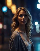 potrait nuit bokeh