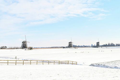 Dutch snowy landscape
