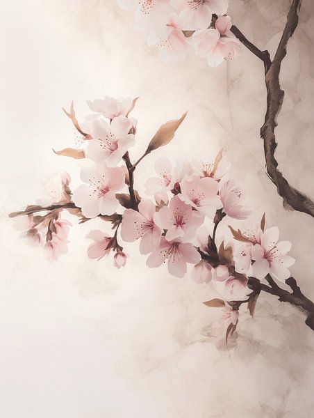Schwebende Blüten - Japanischer Wohnstil von Danny van Eldik - Perfect Pixel Design