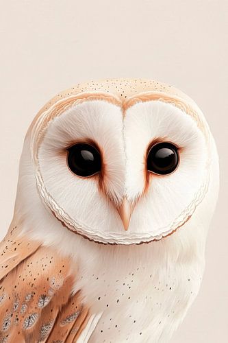Barn owl portrait