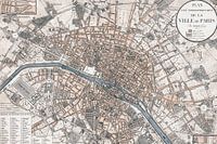 Old Map Of Paris