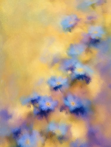 Forget-me-nots in a Light Mist