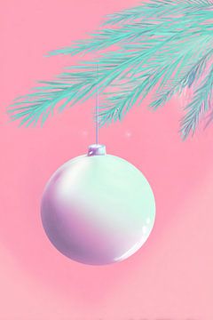 Pastellfarbenes Weihnachtsornament