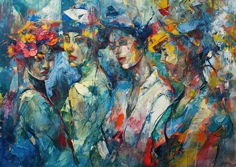 Expressive Figures Dance by ARTEO Paintings