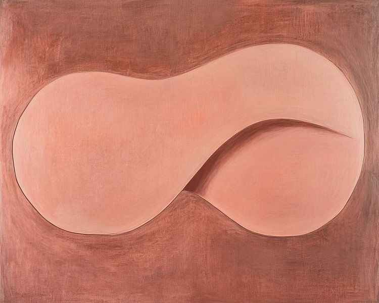 Roze Druppel | Abstracte Roze Druppel van Modern Collection