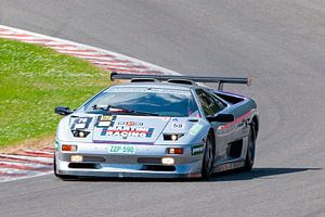 Lamborghini Diablo SV-R Rennwagen beim Fahren in Spa Francorchamps