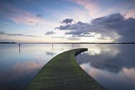 Jetty along a Dutch lake by Elroy Spelbos Fotografie thumbnail