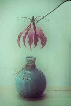 Vase mit natürlichem Deckel. von Roel Simons