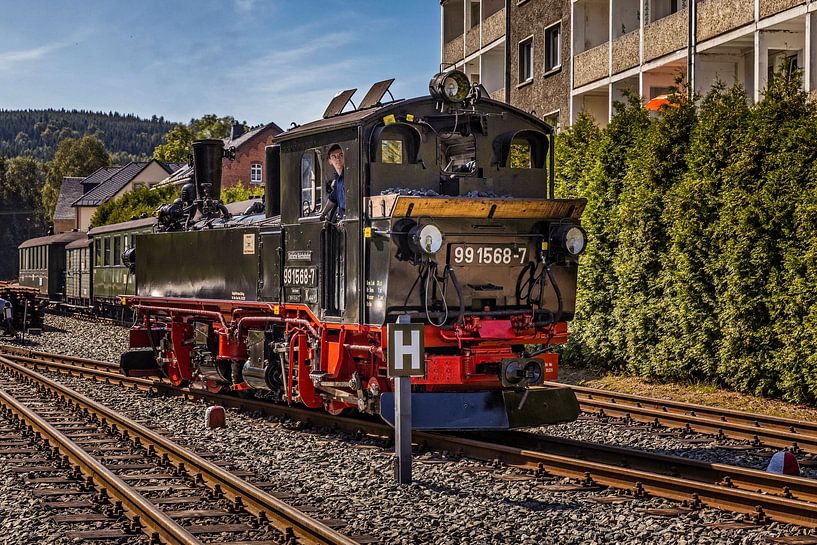 Stoomloc 991568-7 van de Pressnitztalbahn van Rob Boon