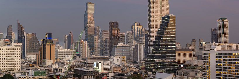 Panorama over Bangkok van Walter G. Allgöwer