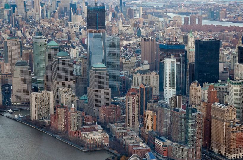 New York Luchtfoto van Guido Akster