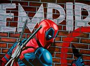 Deadpool Schilderij van Paul Meijering thumbnail