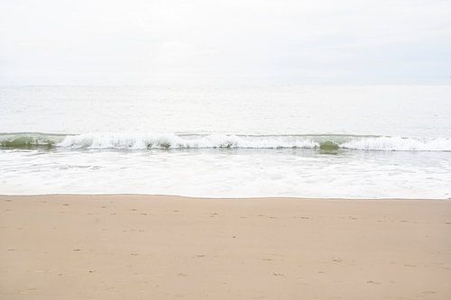 Quiet waves on the beach of Vlissingen | Minimalistic photography