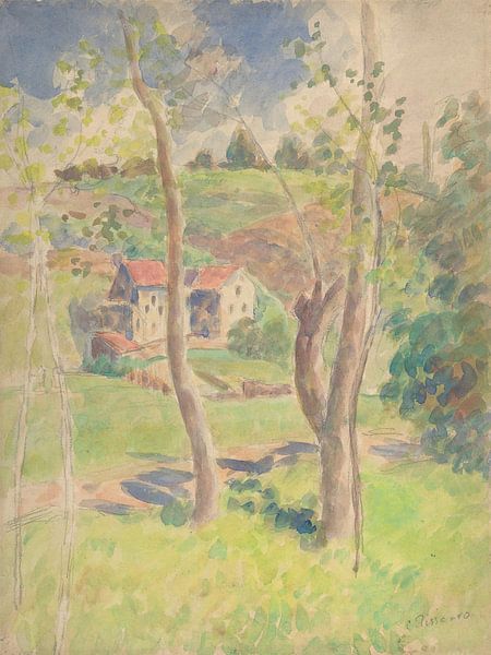 Camille Pissarro-Landschap van finemasterpiece