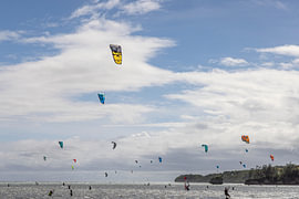 Kitesurfers @ Boracay, Filipijnen van Travel Tips and Stories