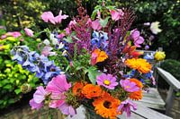 Bunch of flowers in the garden