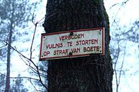 Verboden. 