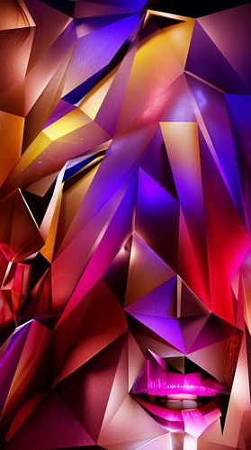 Séduction subliminale sur Pat Bloom - Moderne geometrische abstractie, surrealisme en deconstructivisme kunst