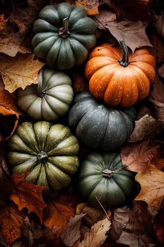 Pompoenen in de herfst