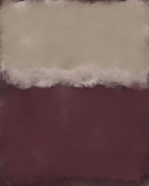 White and dark purple. Color field painting inspired by Mark Rothko. by Dina Dankers