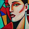 Portraits painted in expressionist style no.12 by Jan Keteleer