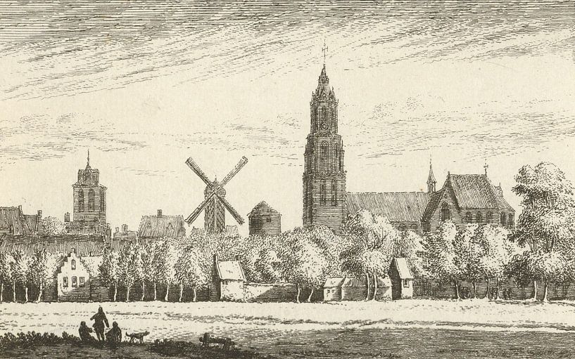 Blick auf Delft, Abraham Rademaker von Meisterhafte Meister