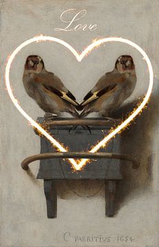Love birds van Digital Art Studio