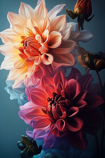 Color explosion of Dahlias iv by Studio BB