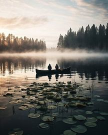 On the way on the lake