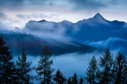 Schönfeldspitze am Abend