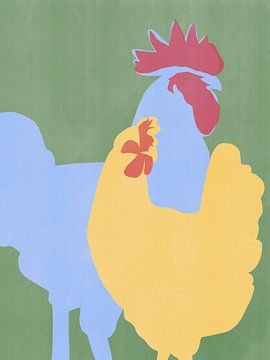 Fette Hahnsilhouette von Little Dean