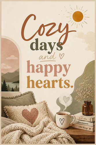 Cozy Days and Happy Hearts – momenten van welzijn