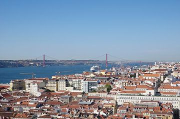 Above the rooftops of Lisbon by Berthold Werner