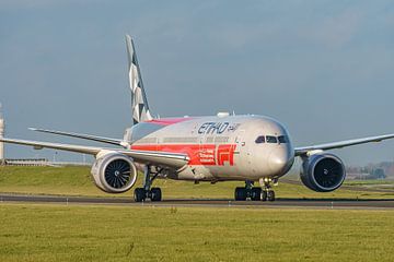 Etihad Boeing 787 Dreamliner Abu Dhabi Grand Prix Livery.