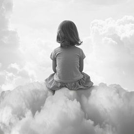 Klein meisje in de wolken van Mijke Konijn
