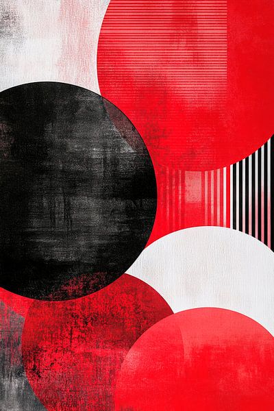 Farbenfrohe Harmonie – Geometrisches Spiel von Poster Art Shop