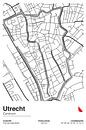 Utrecht city map by Walljar thumbnail
