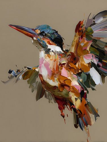 An expressive kingfisher in flight by But First Framing