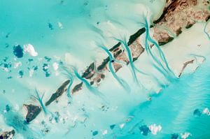 Bahamas Great Exuma Island, Foto aus dem Weltraum von Moondancer .
