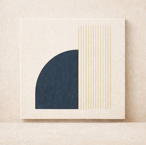 Minimalist circle and lines