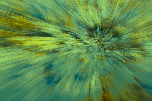 Grüne abstrakte Explosion.