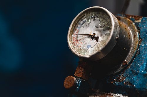 Detail uit verlaten visfabriek Aasiaat