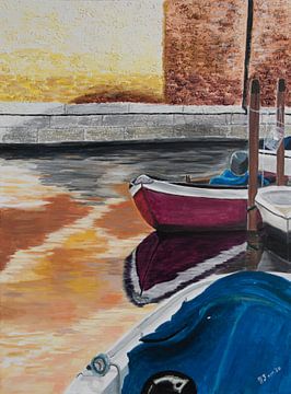 Boot Venetië van Jeanella Scheidelaar