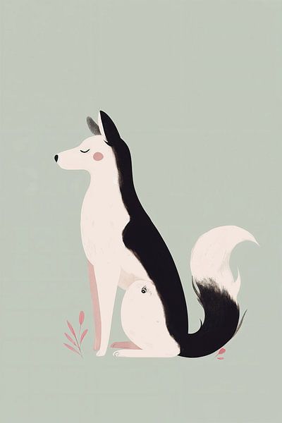 Husky in Sage Green no. 2 by Studio BB