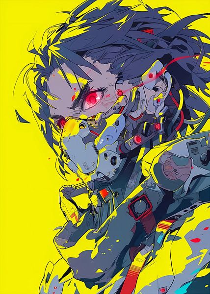 Anime Cyborg Cyberpunk by Steven Kingsbury