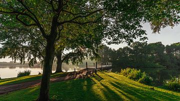 Zonsopkomst bij de Kralingse Plas van Jelte Lagendijk