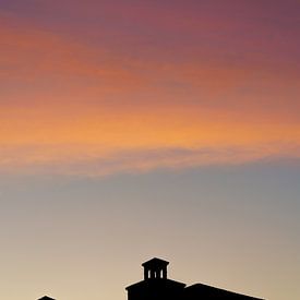 Zonsondergang  silhouet van Bjarne Vijfvinkel