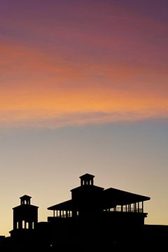 Zonsondergang  silhouet van Bjarne Vijfvinkel