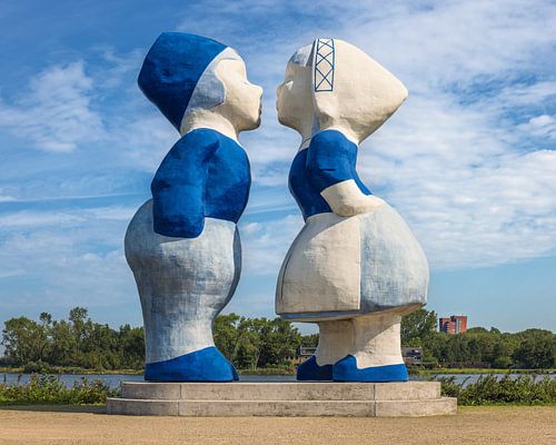 The Kissing Couple in Amsterdam Nederland
