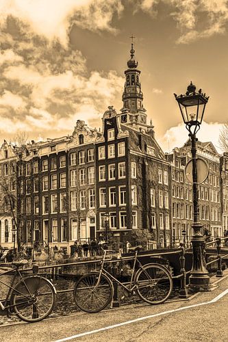 Zuiderkerk Amsterdam Nederland Sepia